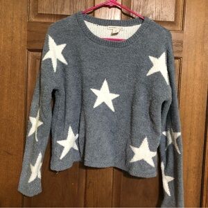 Sincerely Jules Star crew neck cropped sweater